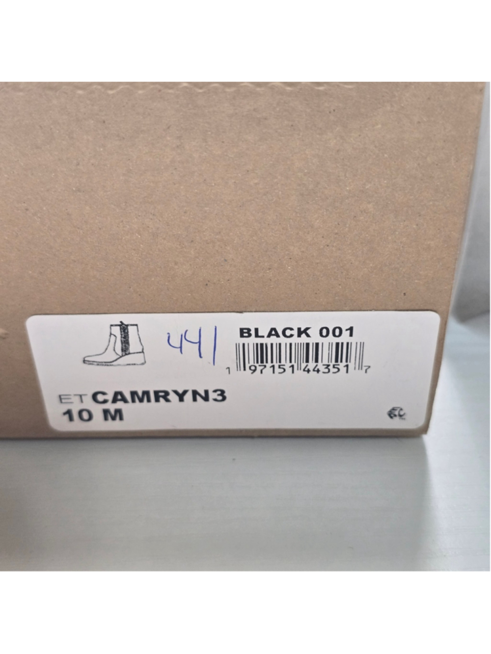 Women's Earth Camryn3 Black Wedge Ankle Boots Size 10 - Picture 9 of 9